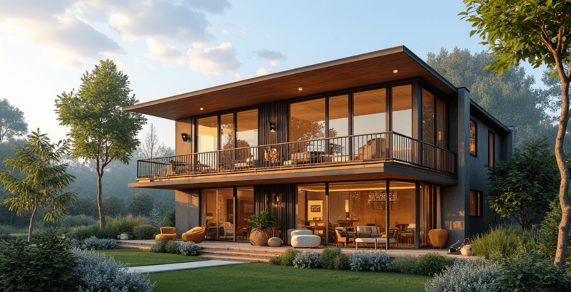 Mẫu nhà lắp ghép 2 tầng từ 500 triệu đẹp, đáp ứng nhu cầu sinh hoạt của gia đình 3-4 người