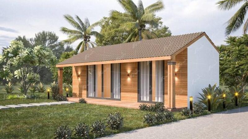 Mẫu nhà lắp ghép 300 triệu thiết kế đơn giản, truyền thống