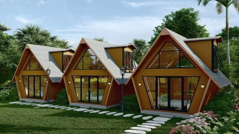 Mẫu nhà lắp ghép 300 triệu homestay đẹp, hiện đại giữa thiên nhiên