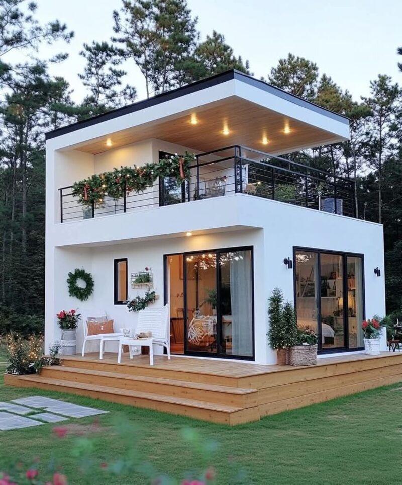 Mẫu nhà lắp ghép di động 500 triệu 2 tầng 3 phòng ngủ đầy đủ tiện nghi và thẩm mỹ