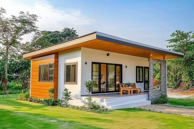 Nhà lắp ghép 500 triệu có sân vườn đẹp và thoáng đãng