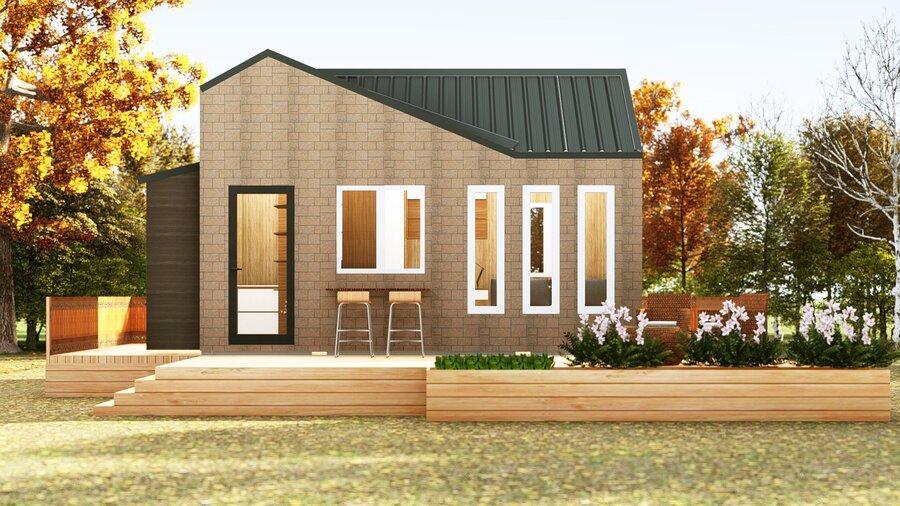 Mẫu nhà lắp ghép mini nhỏ gọn, linh hoạt trong thiết kế và bố trí nội thất