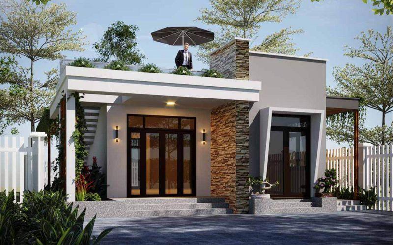 Mẫu nhà ống cấp 4 đẹp giá 100 triệu thiết kế đơn giản, tiện nghi