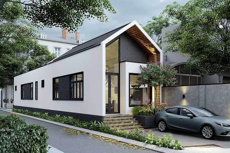 Mẫu nhà ống cấp 4 mái tôn mang đến vẻ đẹp hiện đại, tiện nghi cho không gian