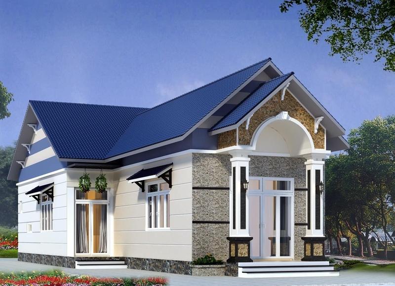 Mẫu thiết kế nhà ống cấp 4 chữ L đẹp tinh tế đến từng chi tiết