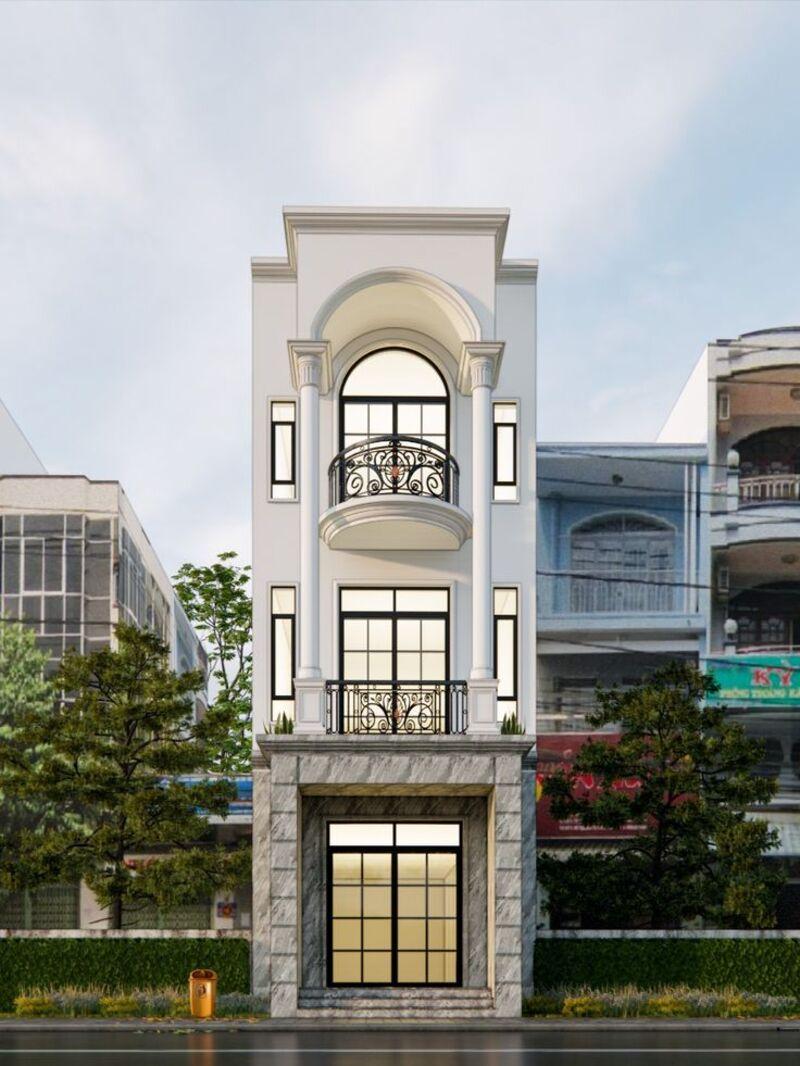 Mẫu nhà ống tân cổ điển 3 tầng 5x20m đầy đủ tiện nghi