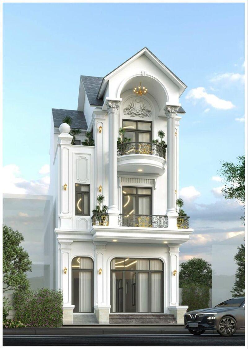 Mẫu nhà ống tân cổ điển 3 tầng là sự kết hợp độc đáo giữa vẻ đẹp cổ điển và hiện đại