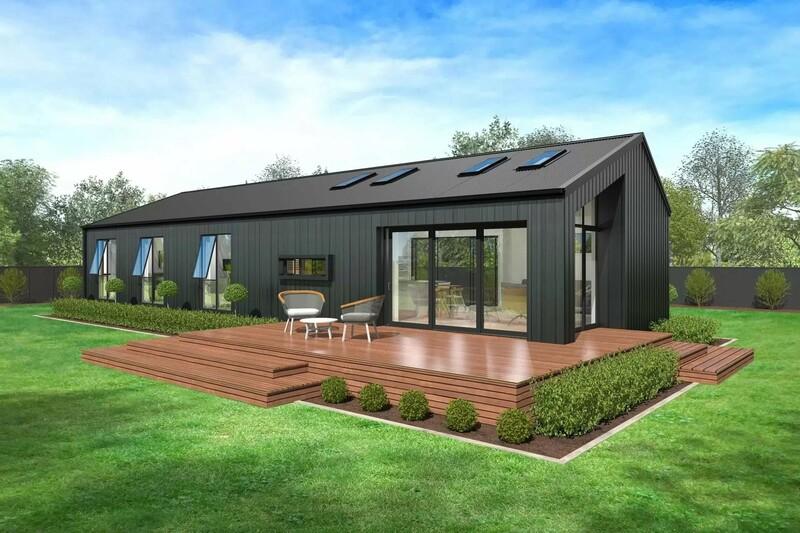 Nhà tiền chế 2 mái có ưu điểm về thời gian thi công nhanh chóng