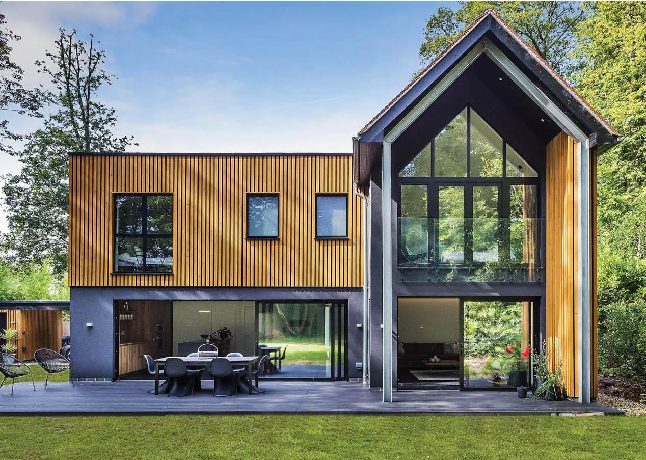 Mẫu nhà tiền chế 2 tầng độc đáo, sáng tạo đậm phong cách riêng