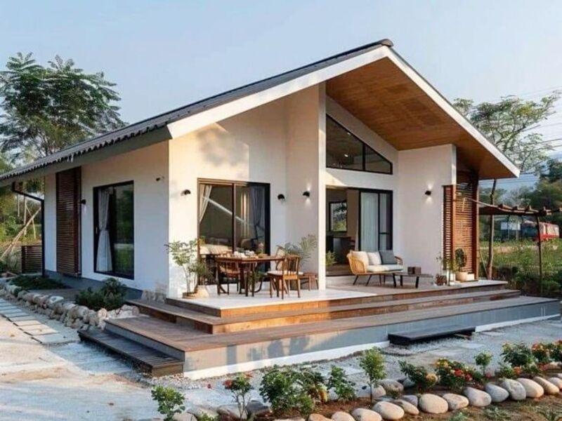 Mẫu nhà tiền chế cấp 4 đơn giản, hiện đại, tiết kiệm chi phí