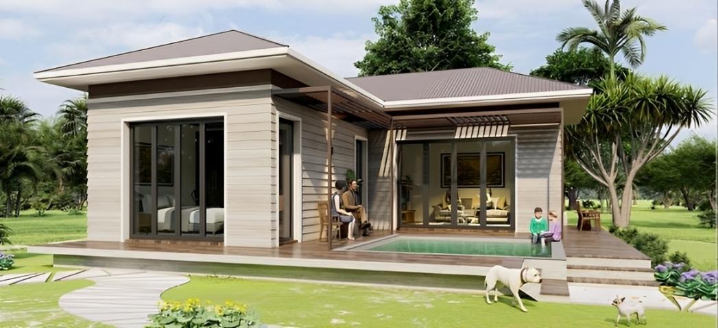 Mẫu nhà tiền chế đẹp thiết kế hiện đại, tiện nghi, tối ưu không gian sống