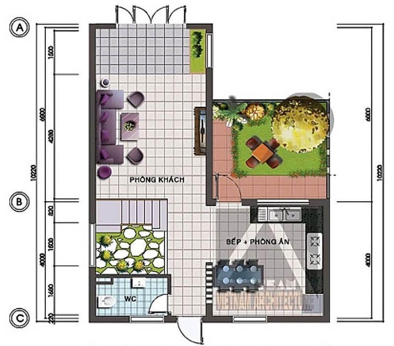 Bài trí nội thất đúng cách để hoá giải khuyết điểm về bố cục không gian nhà chữ L