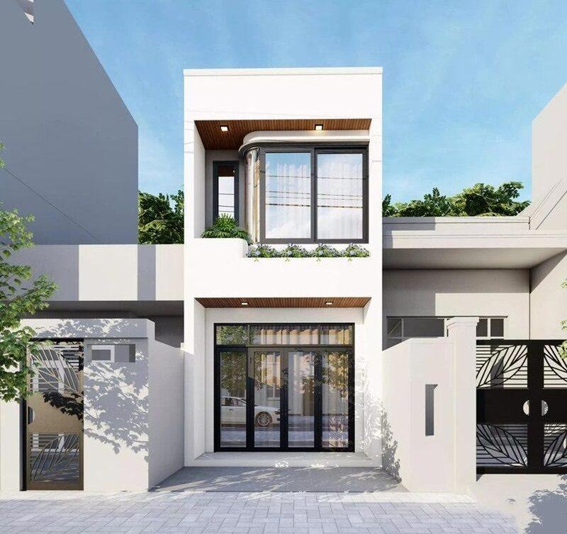 Mẫu xây nhà 1 trệt 1 lầu 400 triệu đẹp mắt, hiện đại, tối ưu chi phí