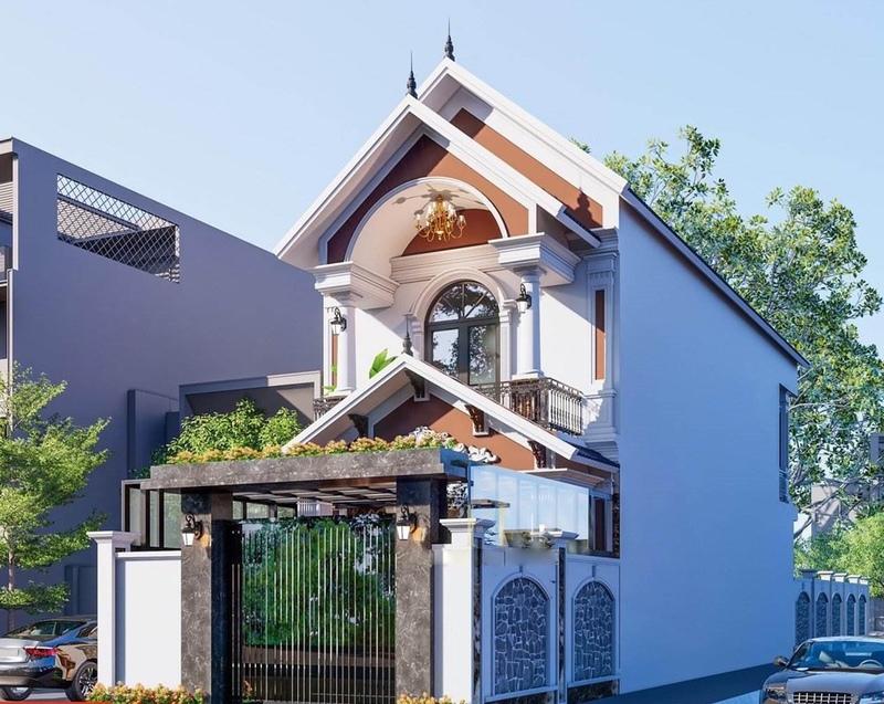 Mẫu nhà 1 trệt 1 lầu dưới 1 tỷ đẹp, thiết kế mái Thái thanh thoát, cao ráo