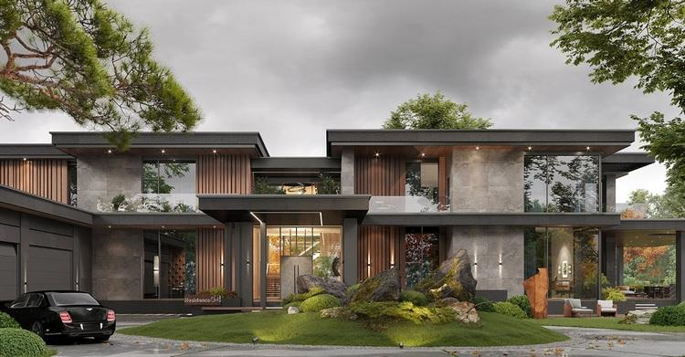 Mẫu nhà vườn biệt thự kiểu Nhật hiện đại, được yêu thích ở các thành phố lớn