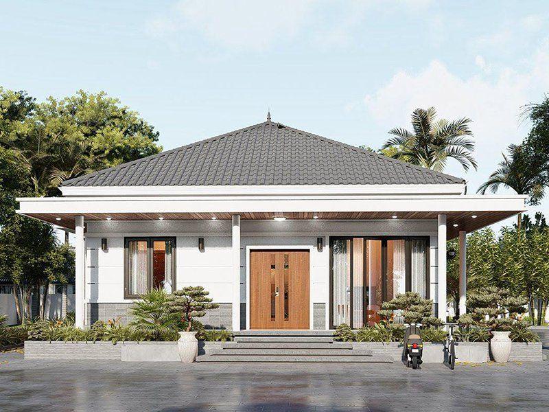 Mẫu nhà ống mái Nhật đẹp, sang trọng, rộng lớn