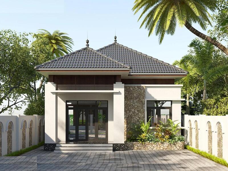 Mẫu nhà ống cấp 4 mái Nhật đẹp, thiết kế xu hướng mới hiện nay