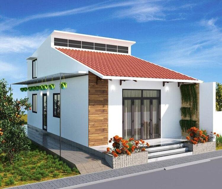 Mẫu nhà cấp 4 chữ L nông thôn 150 triệu đầy đủ tiện nghi