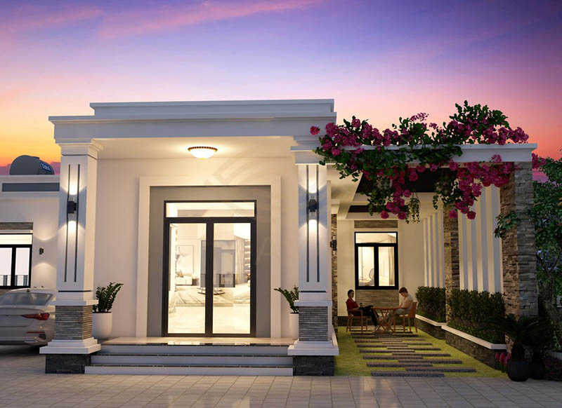 Mẫu nhà đẹp cấp 4 hiện đại không gian mở, phù hợp với cả thành thị lẫn nông thôn