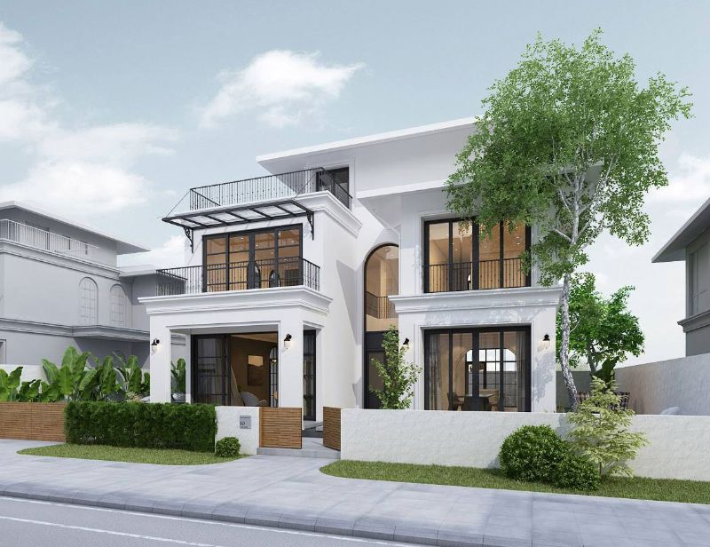 Mẫu biệt thự 2 tầng đẹp đáp ứng tốt nhu cầu sinh hoạt của nhiều thế hệ