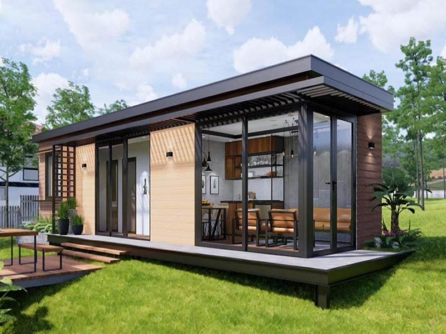 Mẫu nhà lắp ghép 100 triệu đẹp, thiết kế tối ưu công năng