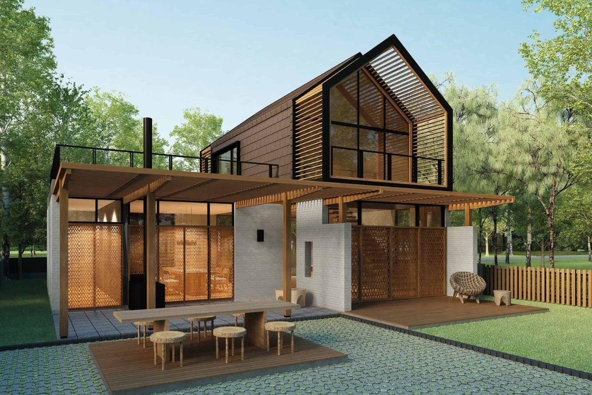 Mẫu nhà lắp ghép 2 tầng đẹp, giúp tối ưu hoá không gian sống