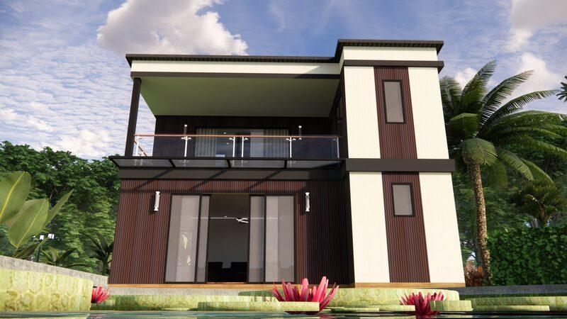 Cần lưu ý đến hướng nhà đảm bảo thông gió và đón ánh sáng tốt khi thiết kế nhà lắp ghép 2 tầng