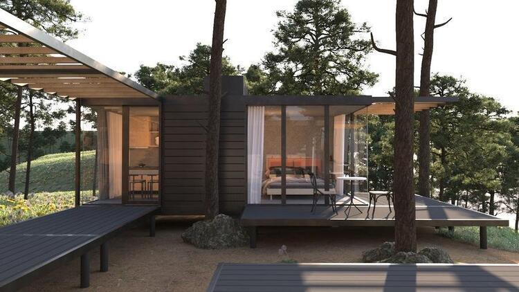 Mẫu nhà lắp ghép 200 triệu phong cách hiện đại, đơn giản