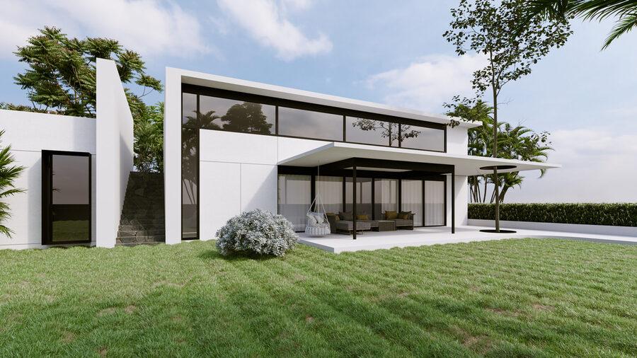 Mẫu nhà lắp ghép kiểu biệt thự sang trọng, thoáng đãng giữa thiên nhiên yên bình