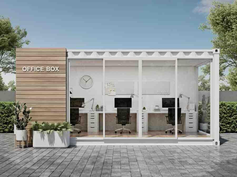 Mẫu nhà lắp ghép văn phòng nhỏ gọn, linh hoạt cho doanh nghiệp vừa và nhỏ