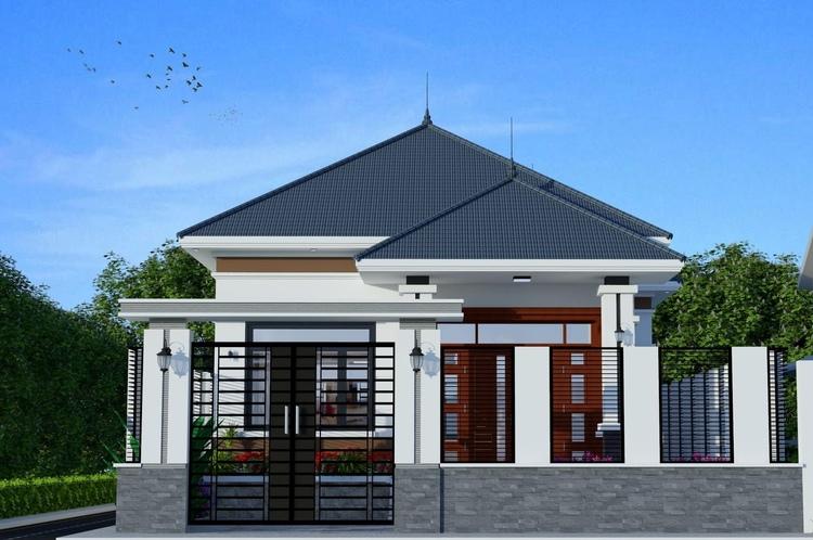 Mẫu nhà mái Nhật cấp 4 giá 500 triệu thiết kế hiện đại, đầy đủ tiện nghi