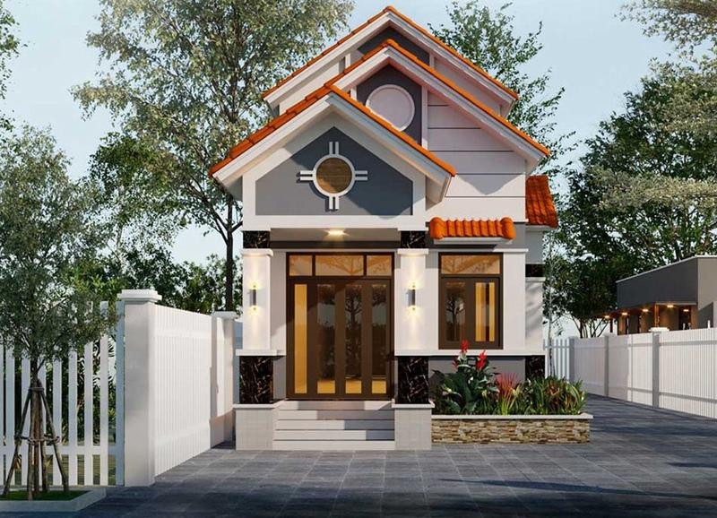 Mẫu nhà mái Thái có gác lửng đẹp, đơn giản, nổi bật