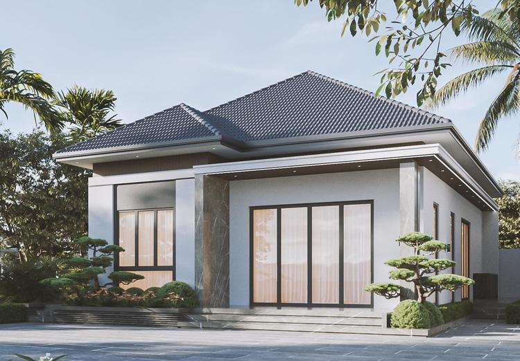 Mẫu nhà ống mái Nhật thiết kế hiện đại, tinh tế, phổ biến ở đô thị Việt Nam