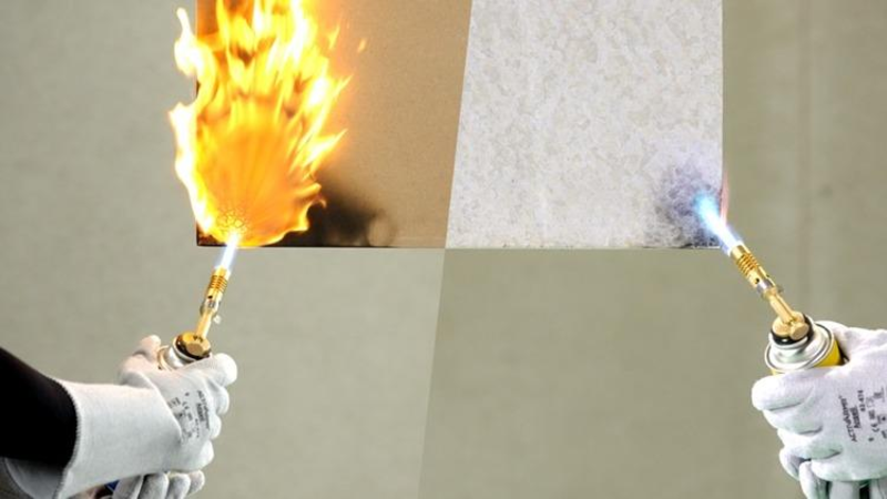 Tấm xi măng chống cháy DURAflex Low Carbon có khả năng chịu lửa tốt, giúp ngăn ngừa tình trạng cháy lan