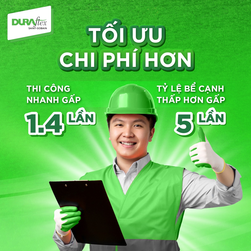 Tấm cemboard 4mm giúp giảm đáng kể chi phí xây dựng