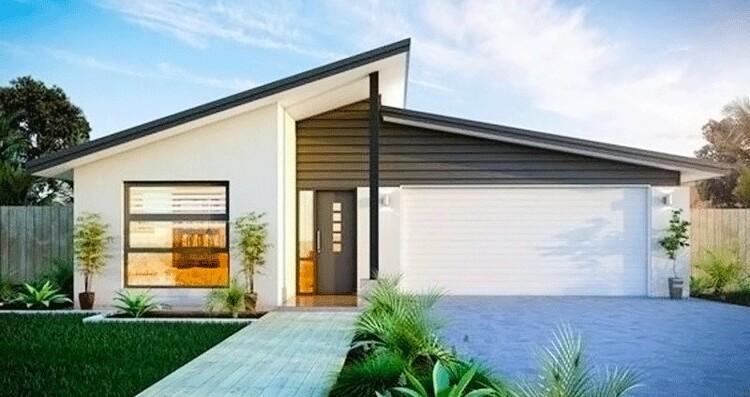 Mẫu nhà mái lệch 500 triệu kiểu dáng hiện đại, mới lạ