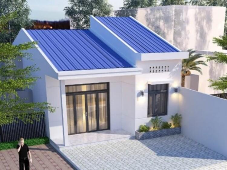 Mẫu xây nhà 500 triệu ở nông thôn mái tôn đẹp giúp tiết kiệm chi phí đáng kể