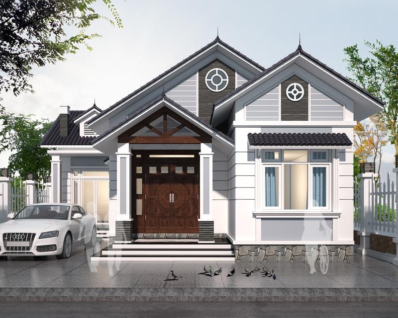 Mẫu nhà cấp 4 mái Thái 8x12m hiện đại, cân bằng giữa công năng và thẩm mỹ