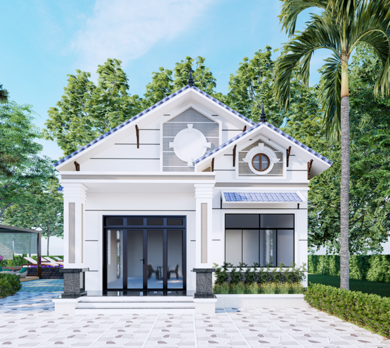 Mẫu nhà cấp 4 mái Thái 8x12m đơn giản mà cực kỳ tiện nghi 