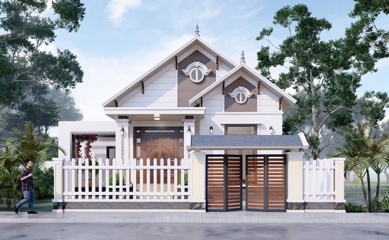 Kinh nghiệm xây mẫu nhà cấp 4 mái Thái 8x12m tiết kiệm chi phí