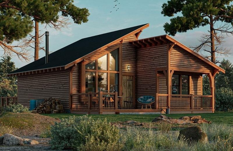 Mẫu nhà gỗ cấp 4 hiện đại sang trọng, gần gũi với không gian xanh 