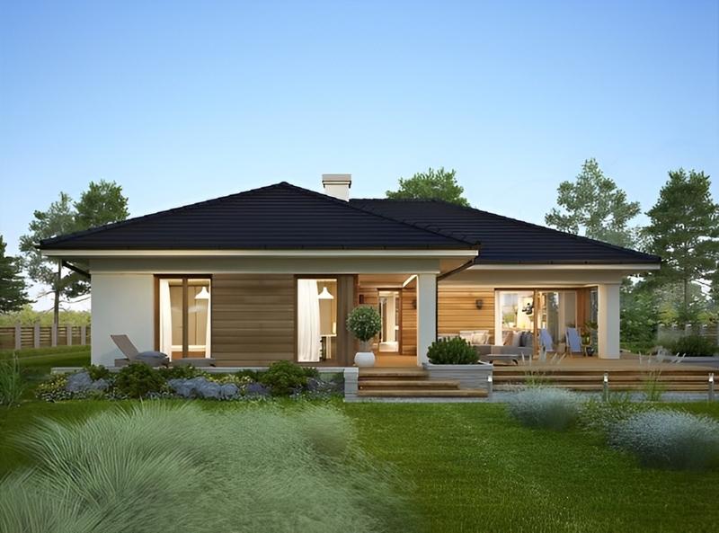 Mẫu nhà gỗ cấp 4 đẹp phong cách Châu Âu sang trọng, tinh tế