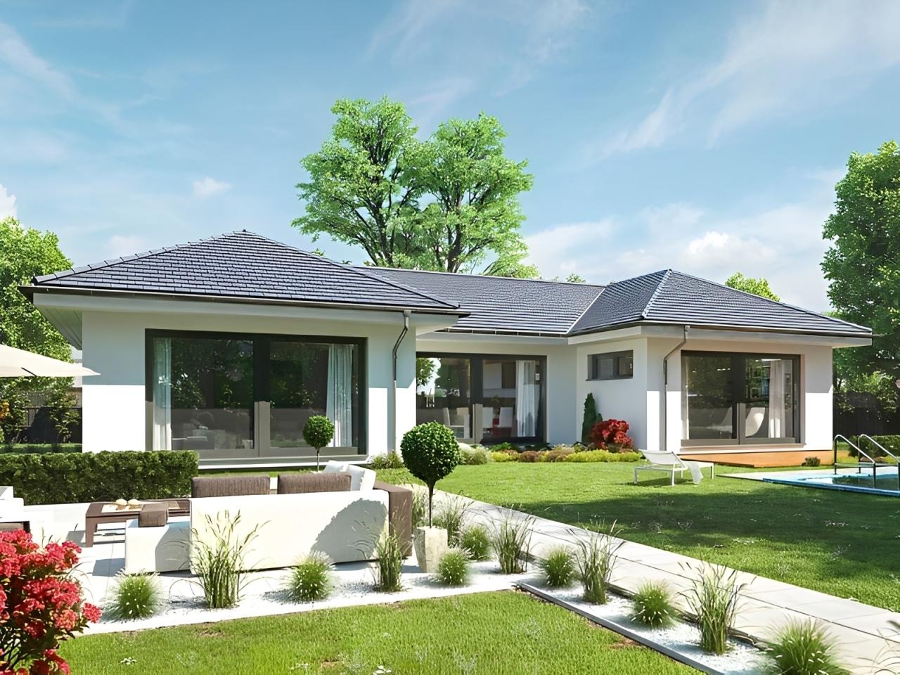 Mẫu nhà vườn chữ U truyền thống mộc mạc, gần gũi với thiên nhiên