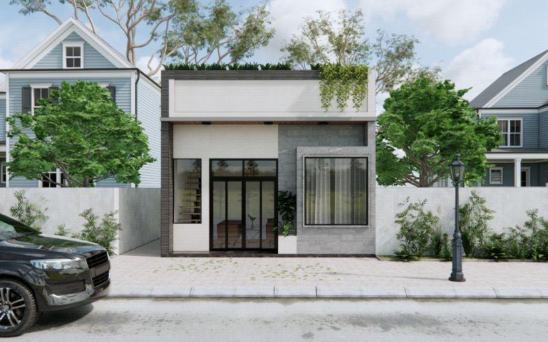 Nhà cấp 4 2 phòng ngủ đơn giản, hiện đại và tinh tế