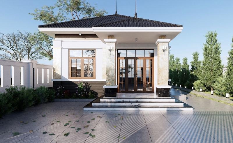 Nhà cấp 4 2 phòng ngủ mái Nhật hiện đại, tinh tế, sang trọng