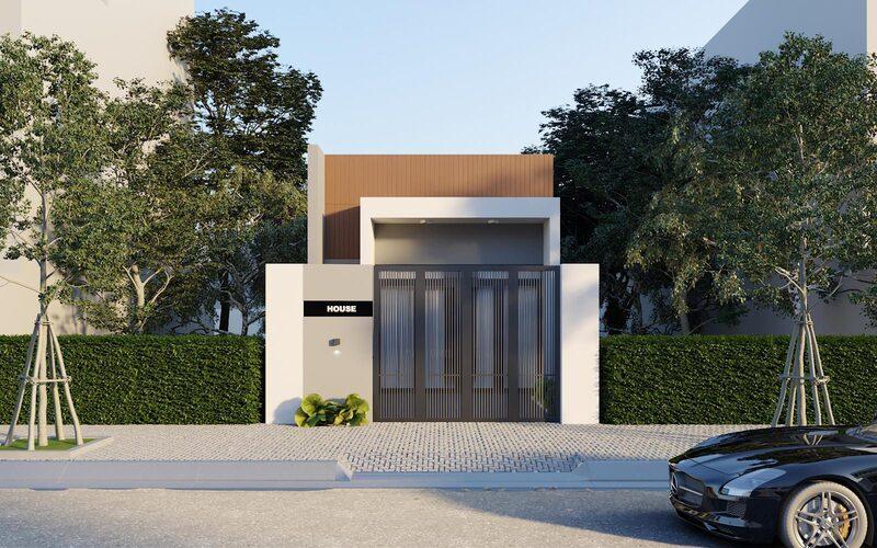 Mẫu nhà cấp 4 2 phòng ngủ 5x12 đẹp, hiện đại, ấn tượng 