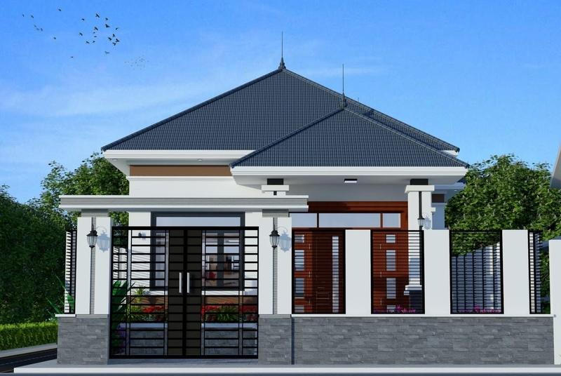 Mẫu nhà cấp 4 giá 500 triệu mái Thái hiện đại, chuẩn gu người Việt