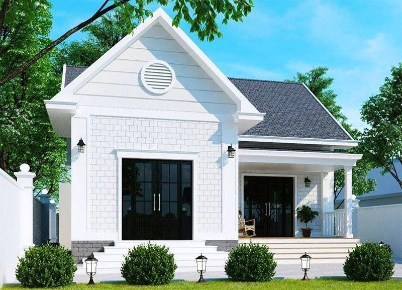 Mẫu nhà cấp 4 mái Thái 5×20 giá 300 triệu kiến trúc hài hòa với thiên nhiên