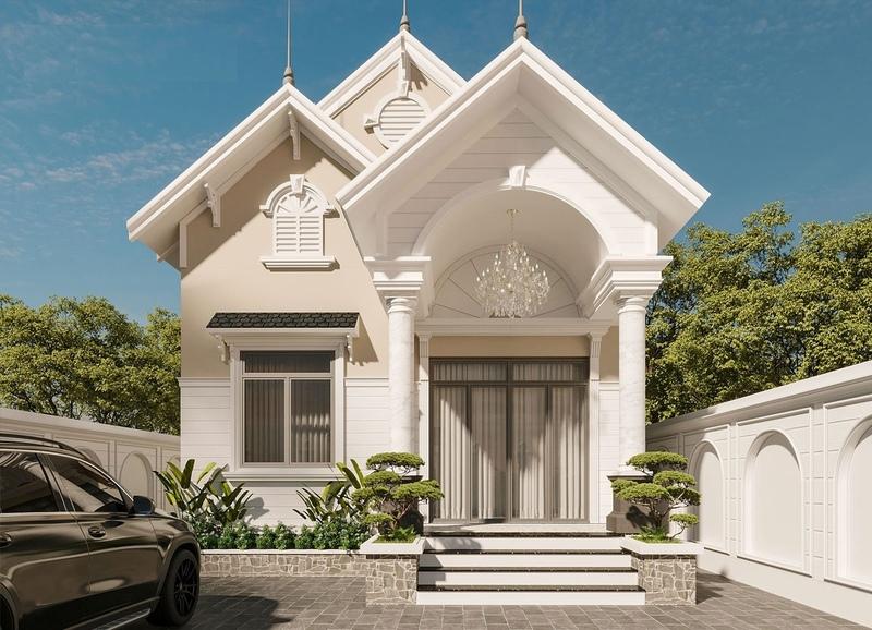 Mẫu nhà cấp 4 mái Thái 5×20 phong cách Châu Âu sang trọng, tinh tế