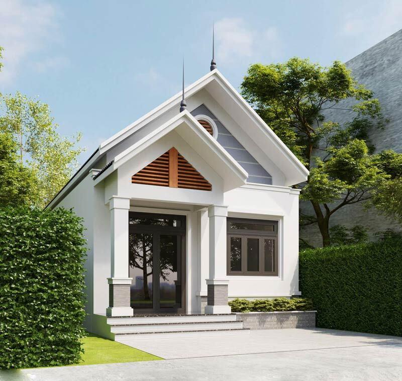 Xác định diện tích và hướng nhà cấp 4 mái thái 5x20